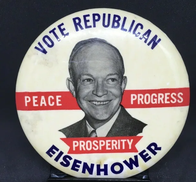 Wahlkampf-Button Eisenhower