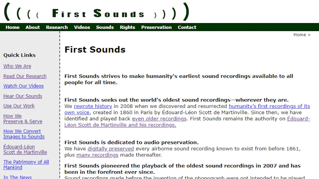 Screenshot Firstsounds