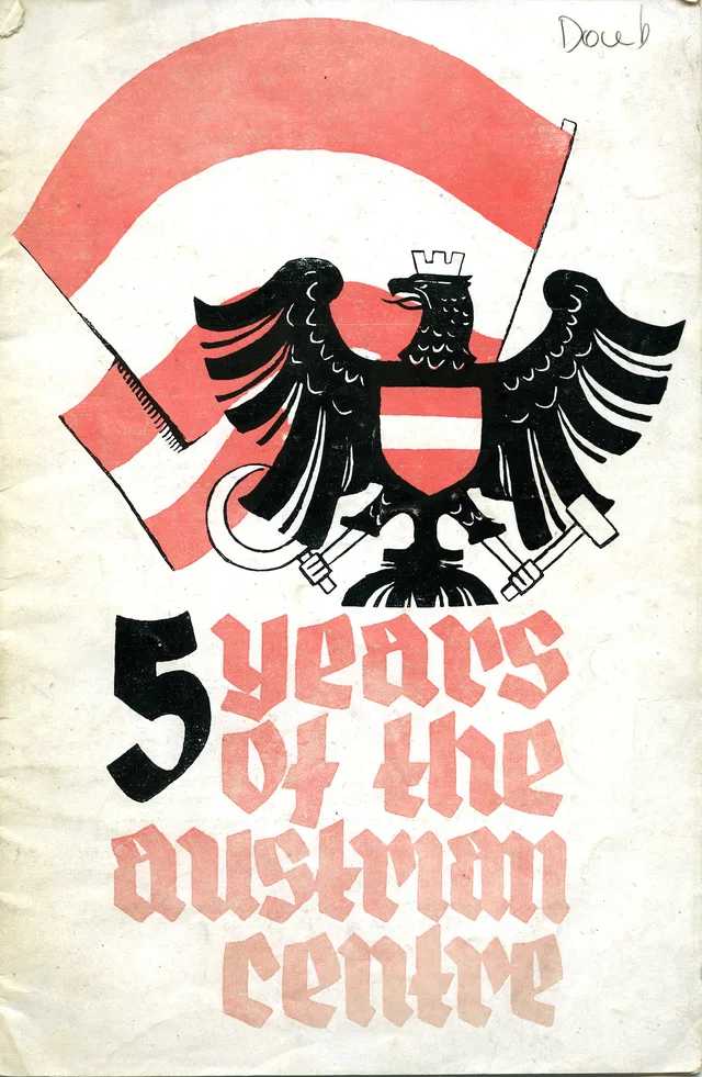 Plakat "5 years of the austrian centre"