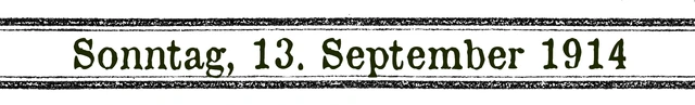 13.  September 1914