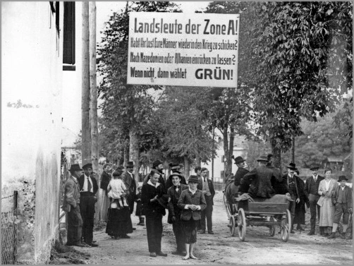 Wahlwerbung für die Kärntner Volksabstimmung