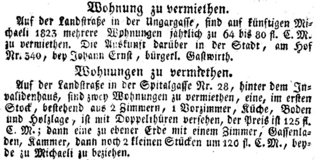 <p>Wiener Zeitung (11. September 1823)</p>