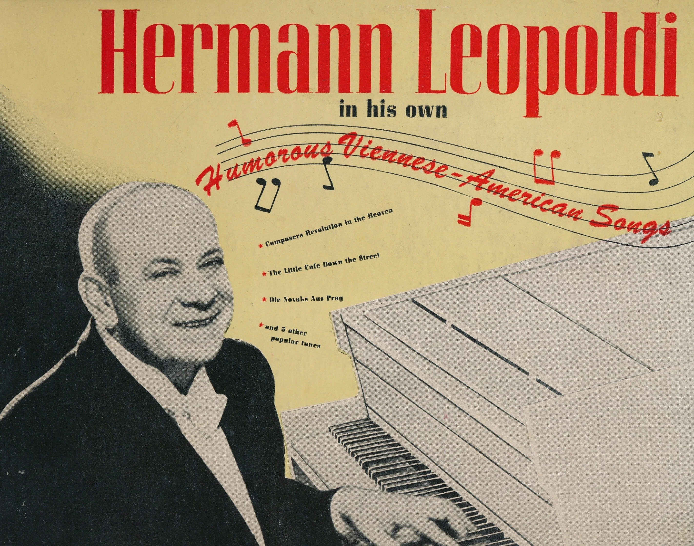 Cover des Albums: "Hermann Leopoldi in his own Humorous Viennese-American Songs"