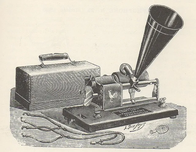 <p>Pathe-Phonograph, 1898</p>