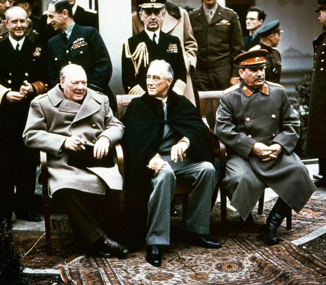 Churchill - Roosevelt - Stalin, Jalta 1945