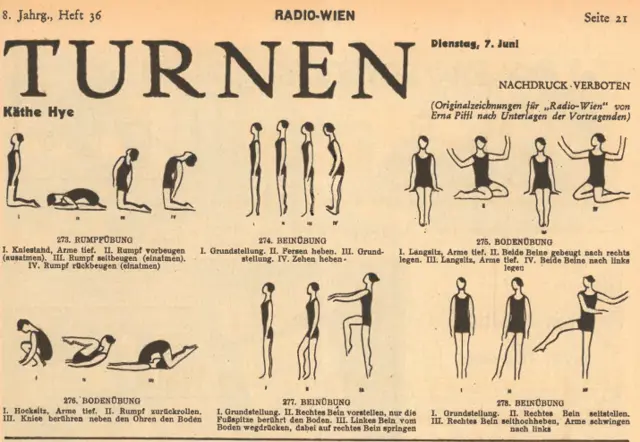 Auszug aus der Programmzeitschrift "Radio Wien" zur Sendung vom 7. Juni 1932