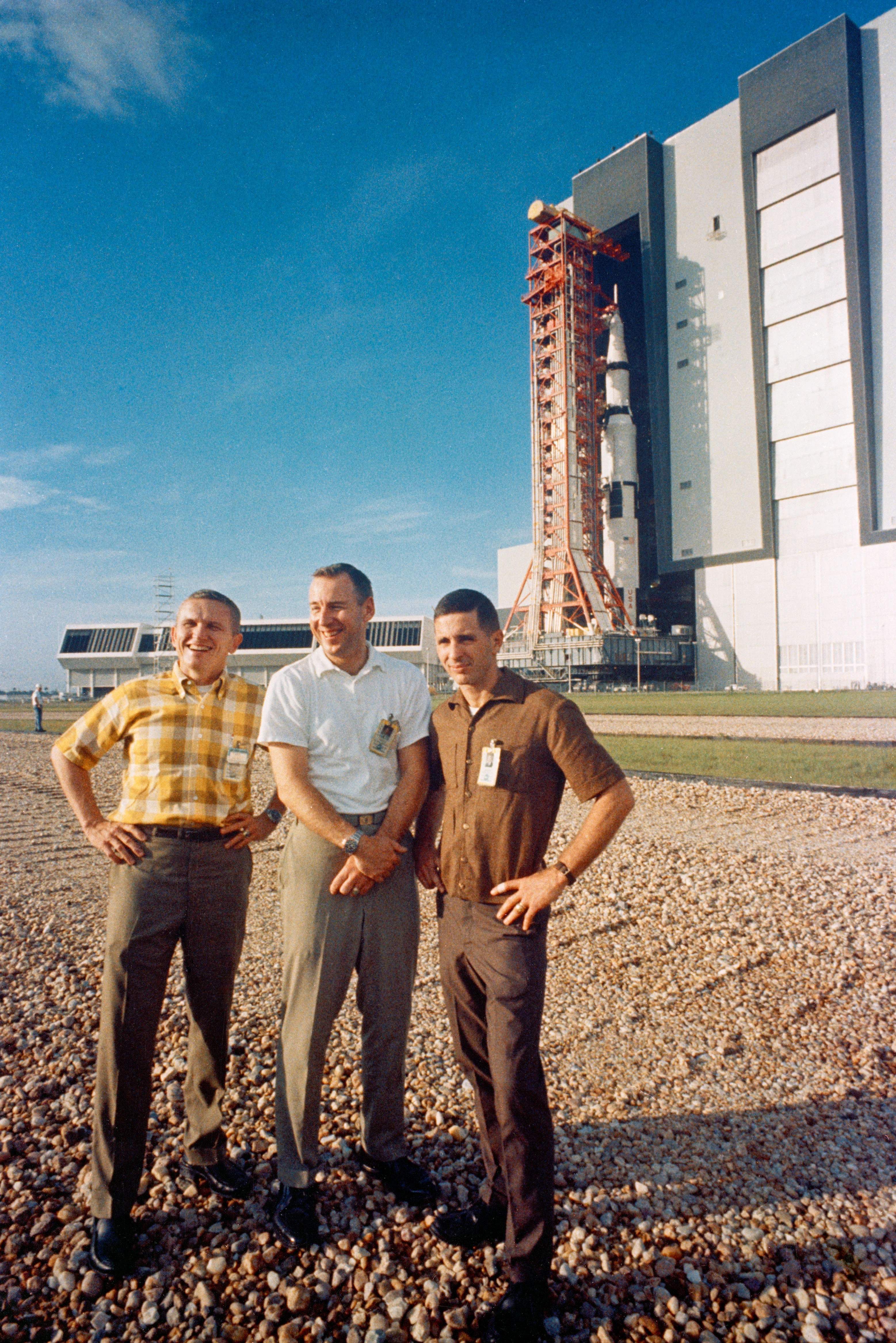   Die Crew von Apollo 8  Von links nach rechts: Frank Borman, James A. Lovell Jr und William A. Anders.