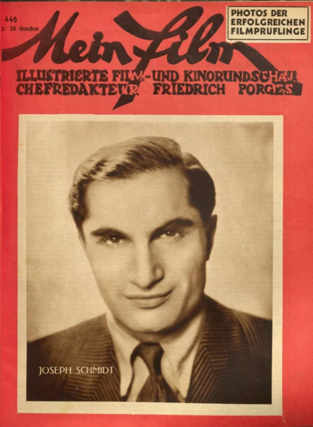 Titelblatt der Filmzeitschrift "Mein Film" aus 1934 mit Joseph Schmidt am Cover