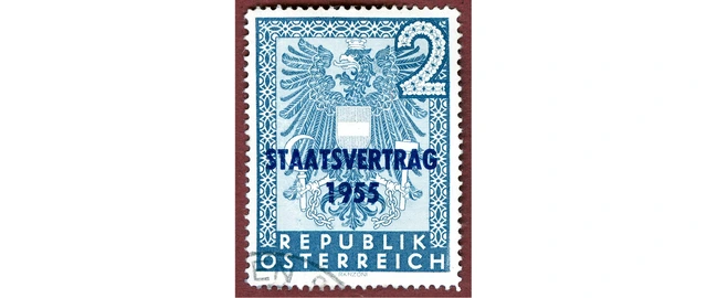 Briefmarke "Staatsvertrag 1955", 15. 5. 1955.