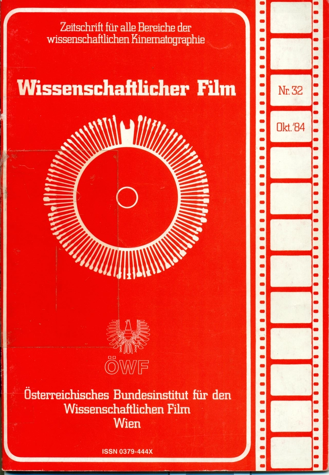 Zeitschrift "Wissenschaftlicher Film", Ausgabe 32, Oktober 1984