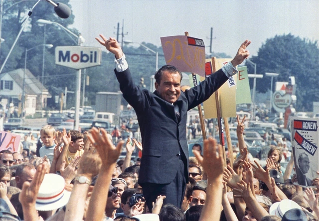 Richard M. Nixon im Wahlkampf 1968