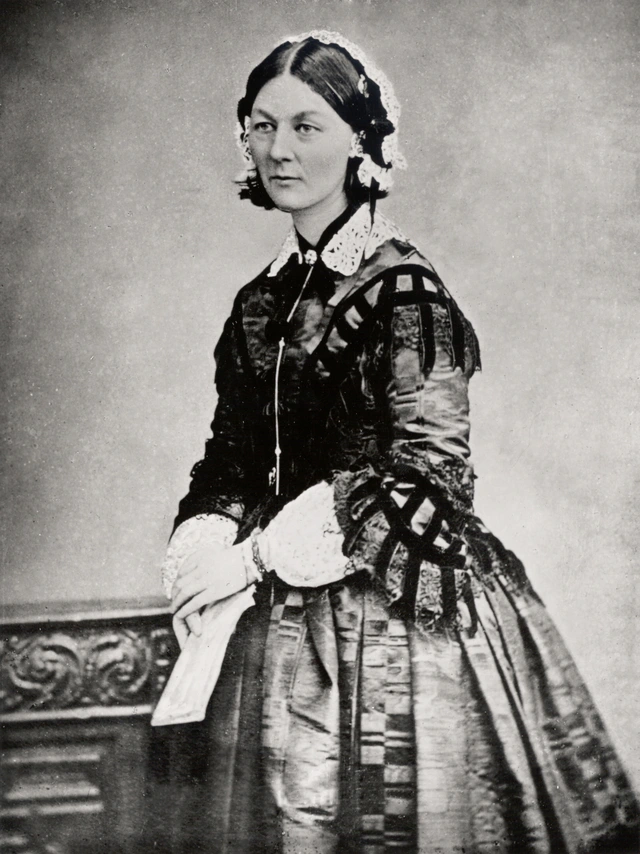 Abbildung von Florence Nightingale (12. Mai 1820, Florenz – 13. August 1910, London), Begründerin der modernen Krankenpflege.