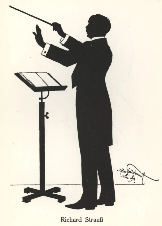 Grafik "Richard Strauss" von Hans Schliessmann aus 1918