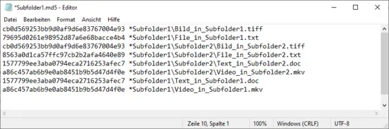 Inhalt eines MD5-Files