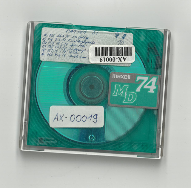 MiniDisc mit archivierten Radiosendungen, AX-00019