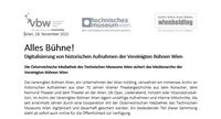 Pressetext Vereinigte Bühnen Wien