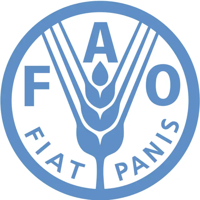 Logo der Ernährungs- und Landwirtschaftsorganisation der Vereinten Nationen.