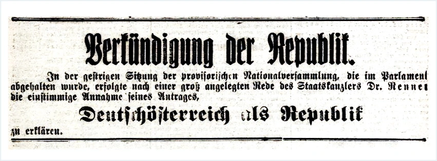 Illustrierte Kronen Zeitung, 13. November 1918