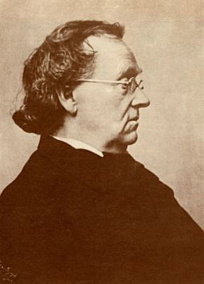 Seitliches Portraitfoto von Eduard Mörike.