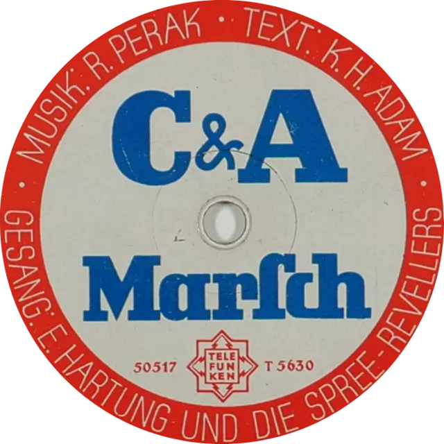 Label der Werbeplatte für C&A