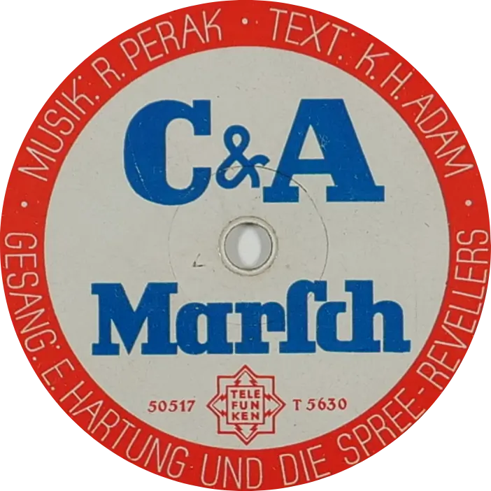 Label der Werbeplatte für C&A