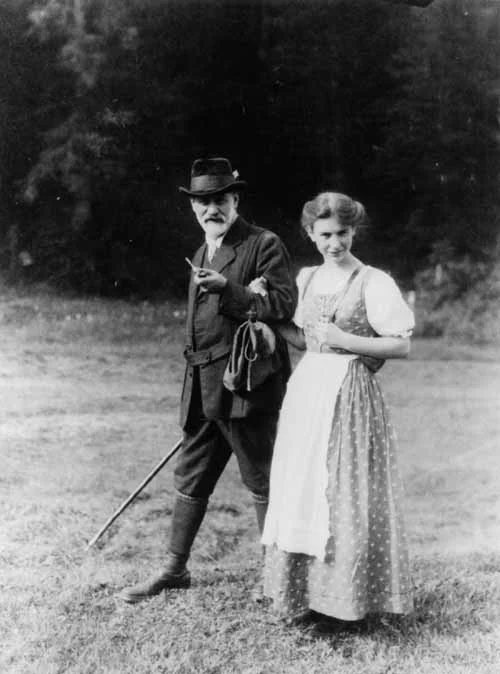 Sigmund und Anna Freud